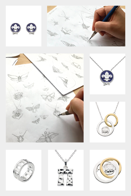 Bespoke jewellery designs by Kit Heath